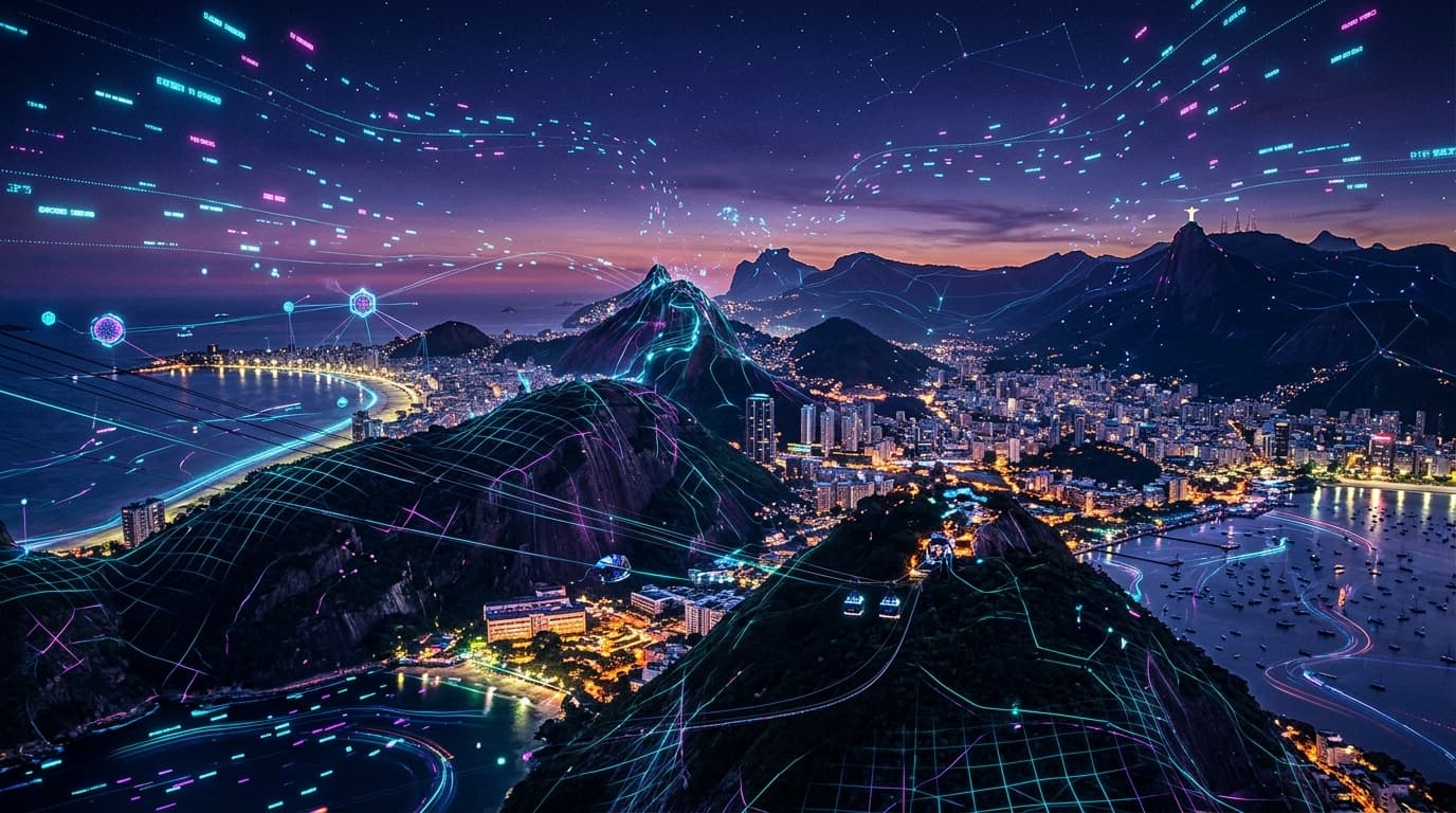 Sugarloaf Mountain digital visual background